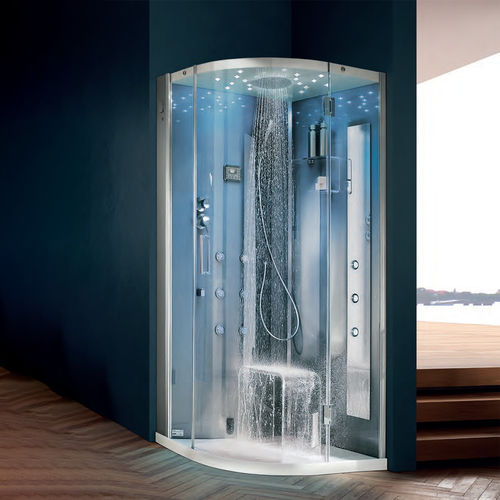 Cabine de douche multifonction - TEMPO - Geromin - à vapeur / cascade / en verre