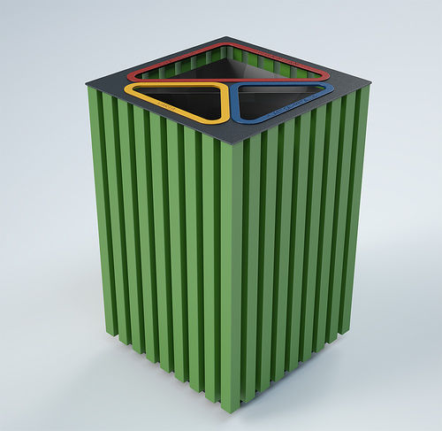 Poubelle publique - ELODIE RECYCLE - CITYSì - de tri sélectif / en acier / en aluminium