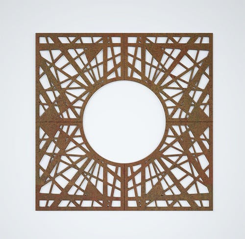 Grille d'arbre carrée - RAMI - CITYSì - ronde / en acier / en acier COR-TEN®
