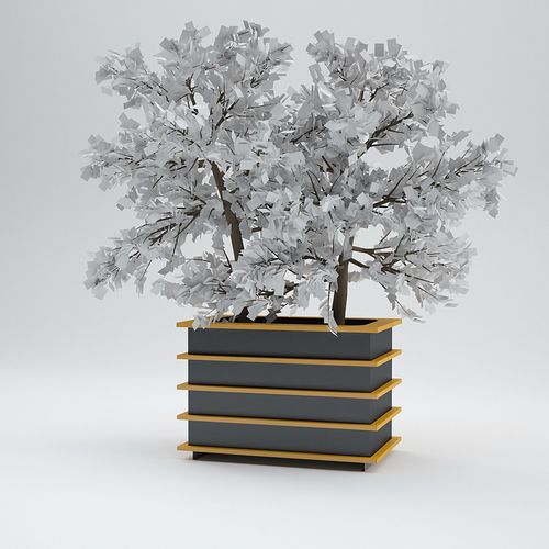 Jardinière en métal - TOWER - CITYSì - rectangulaire / carrée / modulable