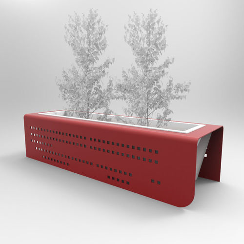 Jardinière en métal - MARGOT - CITYSì - rectangulaire / carrée / modulable