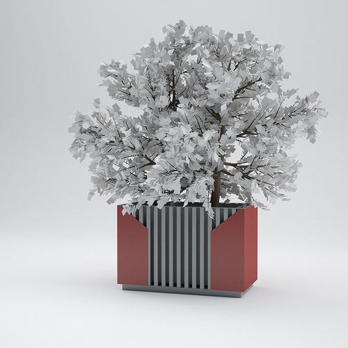 Jardinière en métal - FORTNESS - CITYSì - rectangulaire / carrée / modulable