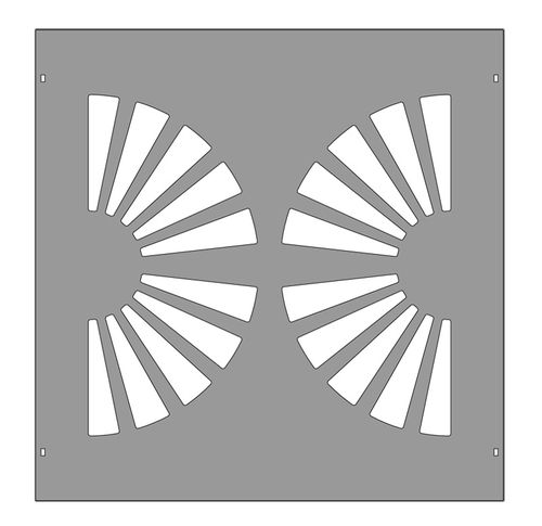 Clôture à panneaux - PAN.24 - CITYSì - de jardin / pour espace public / pour terrain de sport