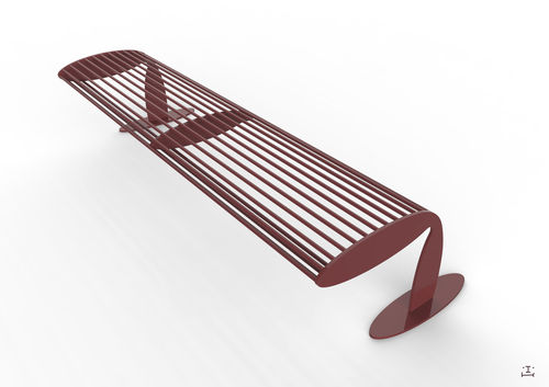 Banc public design - CALIFORNIA - CITYSì - en métal / avec accoudoirs / à double assise