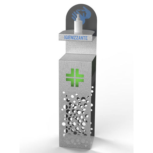 Distributeur de gel hydroalcoolique au sol - SANISTAND - CITYSì - en acier inoxydable / professionnel