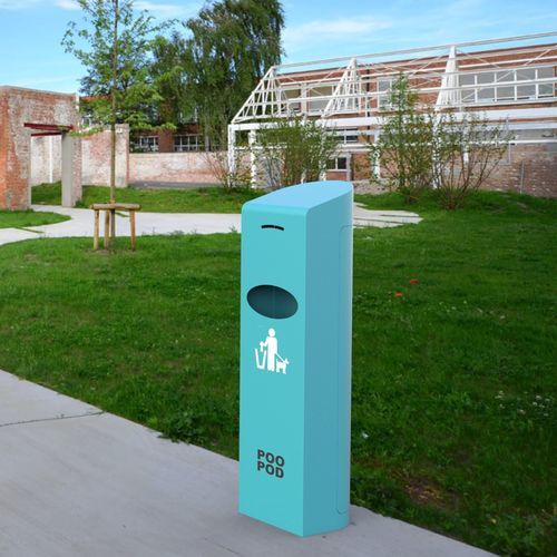Distributeur de sacs pour excréments canins au sol - LEILA poopod - CITYSì - pour espace public / en métal / 200 sachets