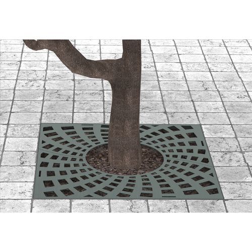 Grille d'arbre carrée - 2321 - CITYSì - ronde / en acier galvanisé / découpée au laser