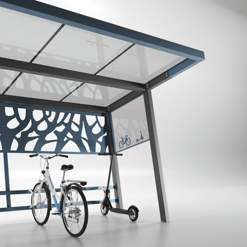 Abri vélo modulaire - CROSS Junior - CITYSì - en acier / pour espace public