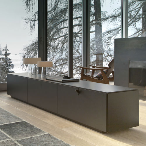 Buffet contemporain - NEXT - Mobimex - en bois / noir