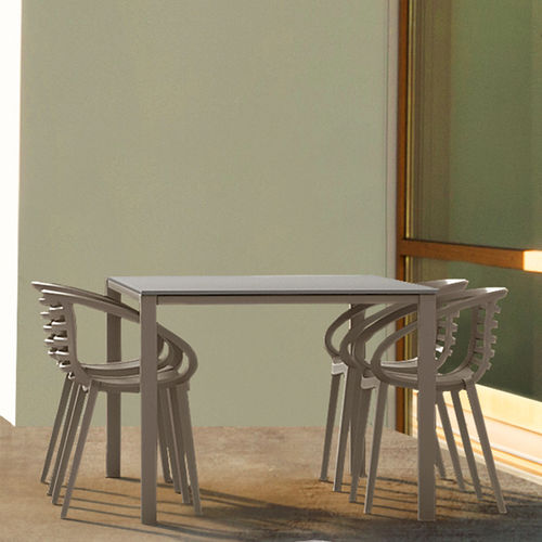 Table contemporaine - MAXIMA - PAPATYA - en stratifié / rectangulaire / carrée