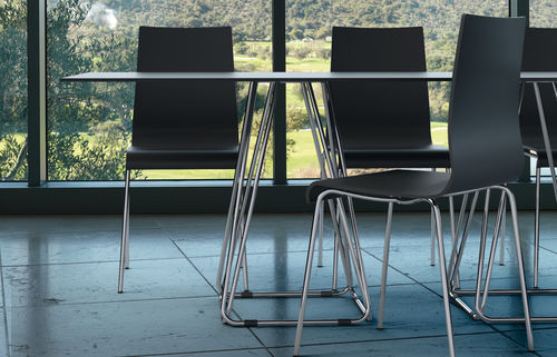 Table contemporaine - TRIO - PAPATYA - en stratifié / rectangulaire / de jardin