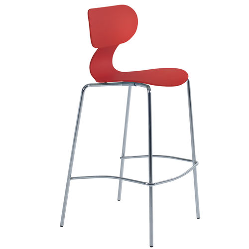 Chaise de bar contemporaine - YUGO-B   - PAPATYA - d'extérieur / d'intérieur / en métal