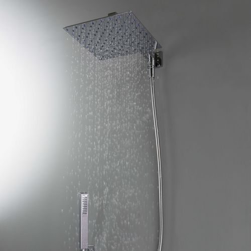 Set de douche mural - DUETTO D - TENDER RAIN - contemporain / avec douche à main