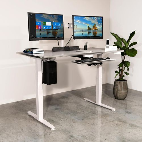 Bureau sur pied - HESD - Versa Products - classique / en stratifié / droit