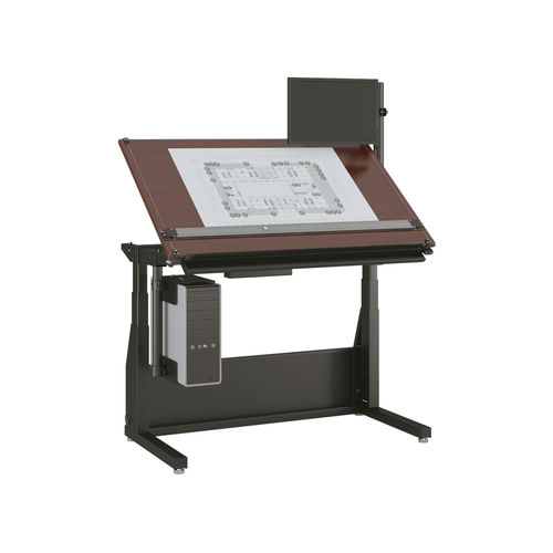 Table à dessin en bois - EDISON - Versa Products - en stratifié / rectangulaire / à hauteur réglable