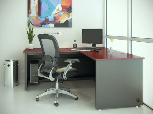 Bureau de direction - L SHAPED - Versa Products - contemporain / en bois / en stratifié