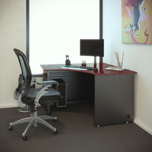 Bureau pour open space - CORNER - Versa Products - contemporain / en bois / en stratifié