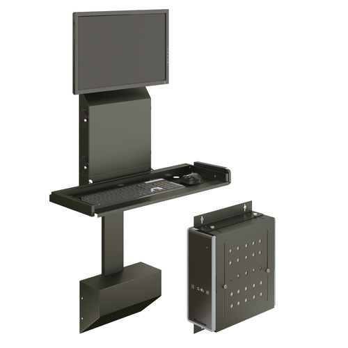 Bureau mural - ELECTROSLIM - Versa Products - contemporain / en stratifié / à hauteur réglable