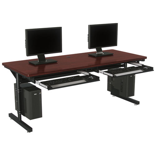 Bureau poste de travail - BASIC - Versa Products - sur pied / pour 2 personnes / contemporain