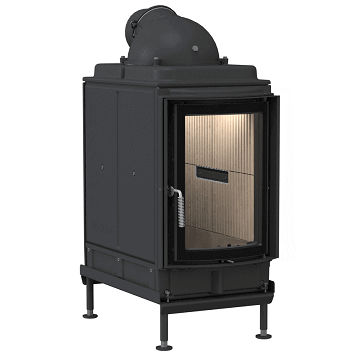 Poêle à bois - HKD 2.2 XL - BRUNNER - 11 kW / au sol / contemporain