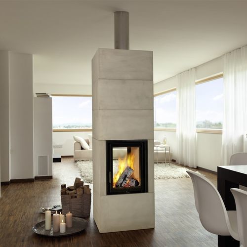 Poêle à bois - BSO 02 - BRUNNER - 9 kW / au sol / double face