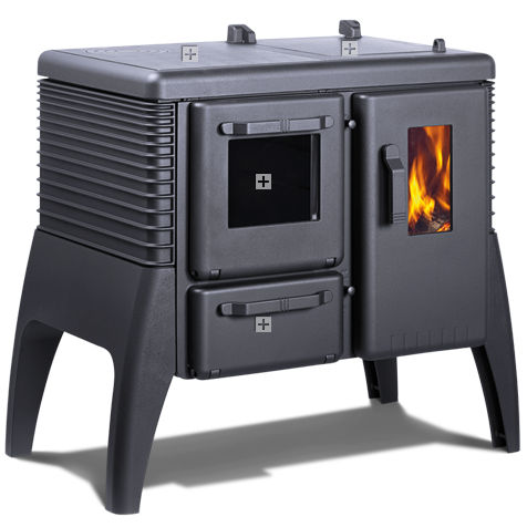 Cuisinière à bois - IRON DOG N°6 - Iron Dog - noire