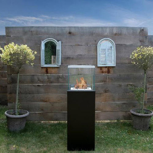 Torche de jardin au sol - COLUMN - Bio-Blaze® - en acier