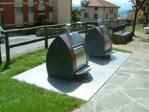 Poubelle à conteneur enterré - ECOTOPLINE DEEP COLLECTION  - ECOMP Ltd - publique / de tri sélectif / en acier