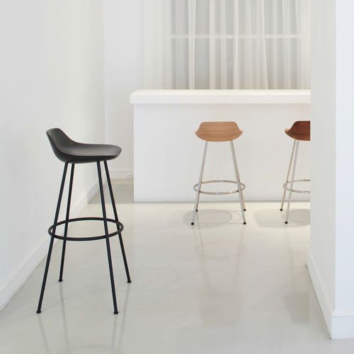 Tabouret de bar contemporain - HIROSHIMA - Maruni - en chêne / en hêtre / en noyer