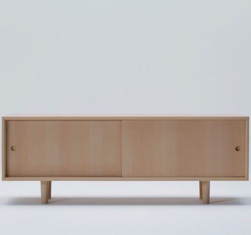 Buffet contemporain - HIROSHIMA 6955-32 - Maruni - en chêne / en noyer / en hêtre