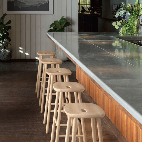 Tabouret de bar contemporain - T&O 2852-24 - Maruni - en chêne / en frêne / en érable