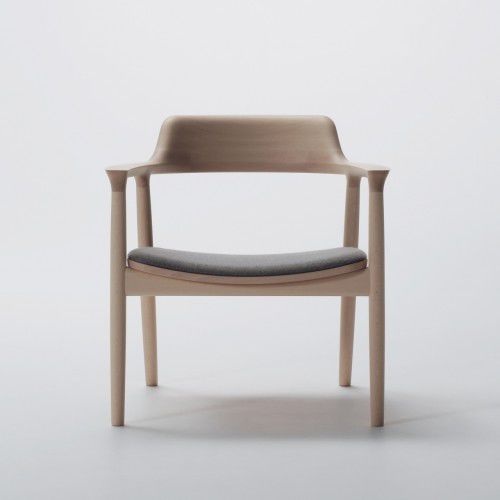 Fauteuil contemporain - HIROSHIMA 4059-31  - Maruni - en cuir / en tissu / en hêtre