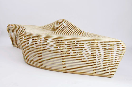 Banc design original - LINGER - Yamakawa Rattan Japan Inc. - en bois