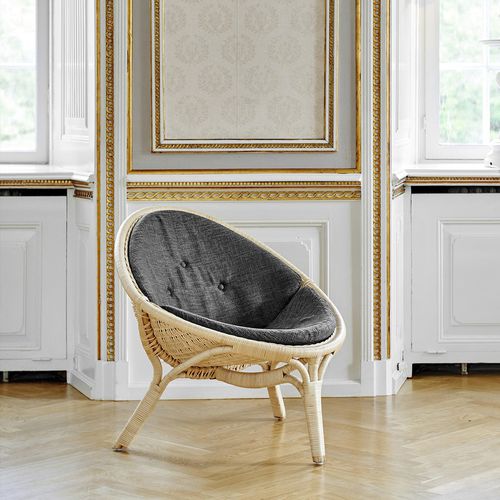 Fauteuil contemporain - Rana - Sika-Design - en tissu / en rotin / en osier
