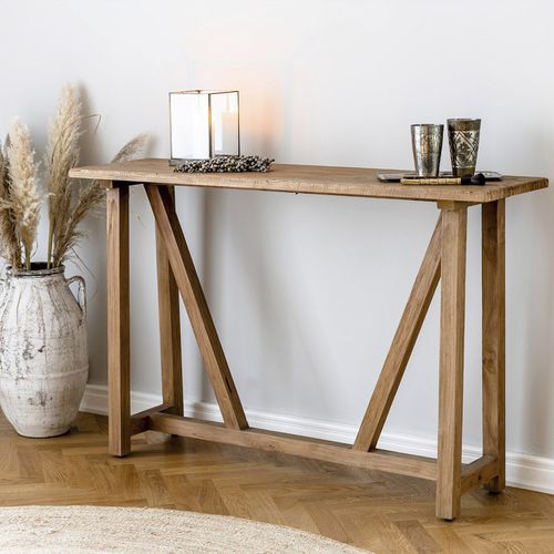 Console classique - Lucas  - Sika-Design - en teck / avec piètement en bois / rectangulaire
