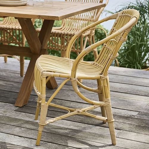 Chaise de salle à manger contemporaine - Robert  - Sika-Design - de jardin / d'intérieur / en rotin