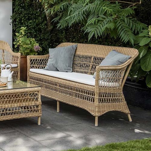 Canapé classique - Charlot - Sika-Design - de jardin / en tissu / avec coussin amovible