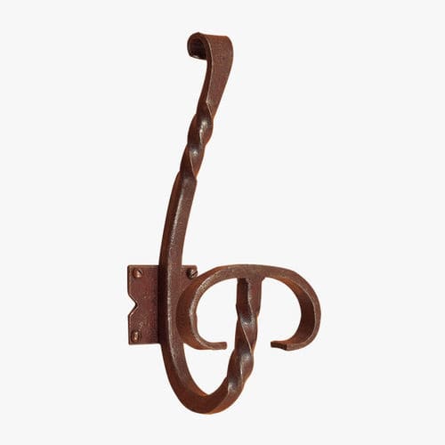 Patère classique - FA777 - IL Forgiato - en fer forgé / individuelle / noire