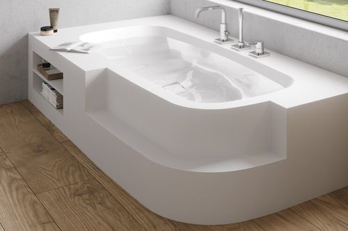 Baignoire ovale - CU-KN - Hasenkopf - intégrée / pour habitat / en Corian®