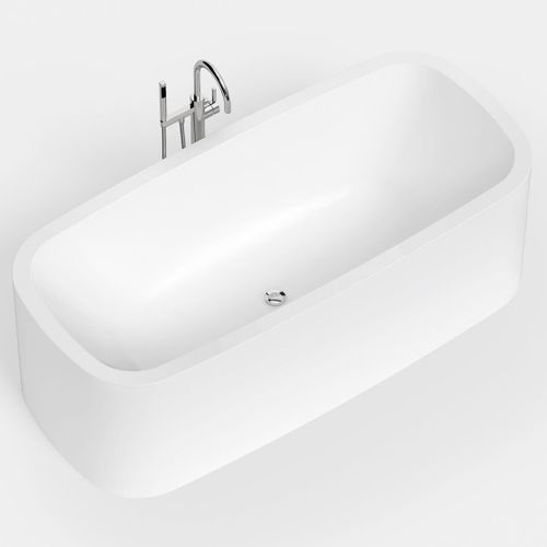 Baignoire à poser - CURVA 1 - Hasenkopf - pour habitat / en Corian® / contemporaine