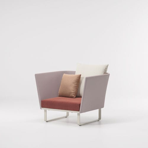 Fauteuil contemporain - BITTA - KETTAL - en tissu / en teck / en aluminium