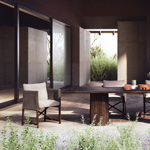 Chaise de salle à manger contemporaine - GIRO - KETTAL - de jardin / d'intérieur / en tissu