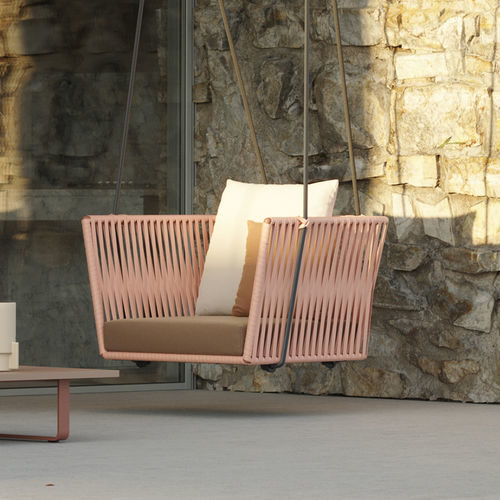Fauteuil contemporain - BITTA - KETTAL - en tissu / en corde / en aluminium