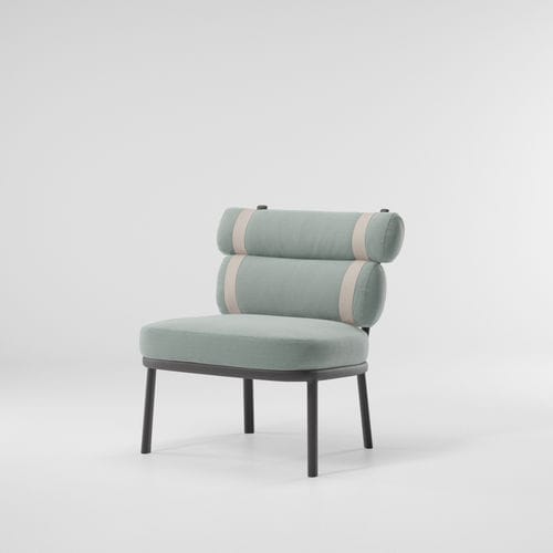 Chauffeuse contemporaine - ROLL - KETTAL - en tissu / en aluminium / avec coussin amovible
