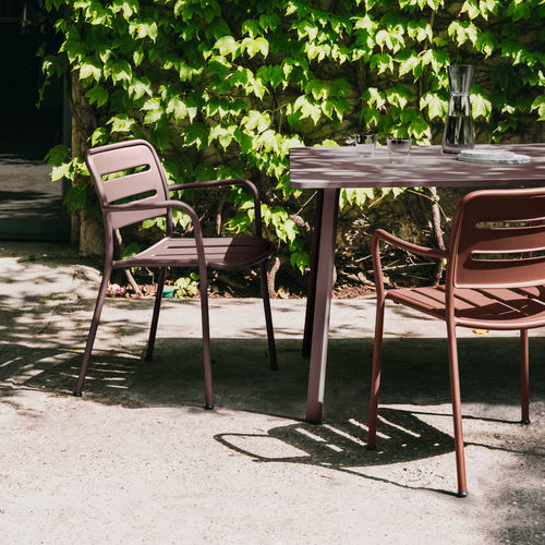 Chaise de salle à manger contemporaine - VILLAGE - KETTAL - d'extérieur / d'intérieur / en aluminium