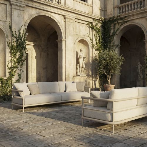 Canapé modulable - ALIZE - KETTAL - contemporain / d'extérieur / en matières recyclées