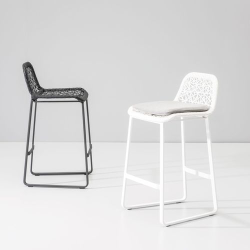 Chaise de bar contemporaine - MAIA - KETTAL - d'extérieur / aluminium / en tissu