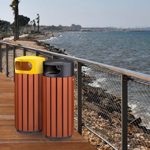 Poubelle en acier inoxydable - ZENO EXTREME - ROSSIGNOL - en acier à revêtement par poudre / en aluminium / d'extérieur