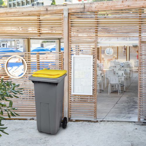 Poubelle en polyéthylène - KOROK - ROSSIGNOL - d'extérieur / pour espace public / pour les zones urbaines