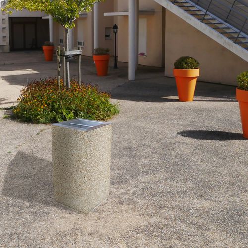 Cendrier en béton - OLYMPE - ROSSIGNOL - urbain / pour établissement public / de plage